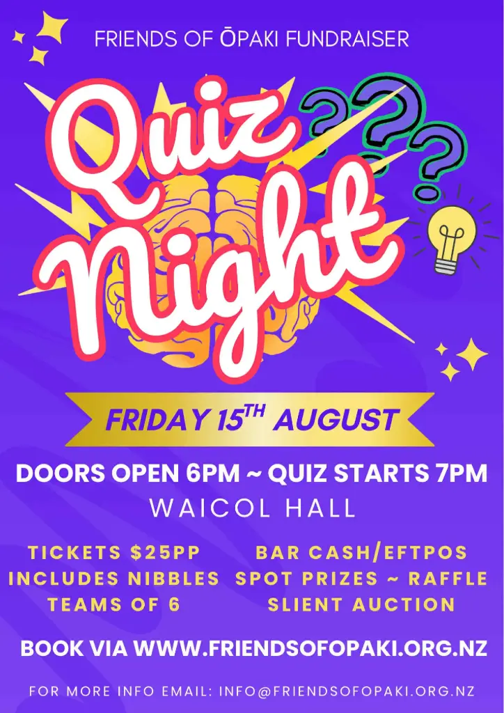Ōpaki School Quiz Night