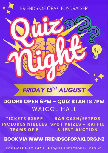 Ōpaki School Quiz Night